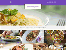 Tablet Screenshot of jacarandagourmet.com